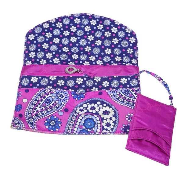 Vera Bradley BOGO FREE SALE Purple Boysenberry Envelope Style Clutch Wallet - Picture 5 of 10
